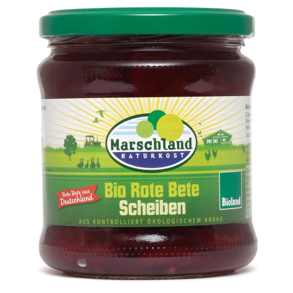 Marschland Bioland Bio-Rote Bete Scheiben 370 ml