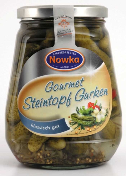 Nowka Gourmet Steintopf-Gurken 580 ml
