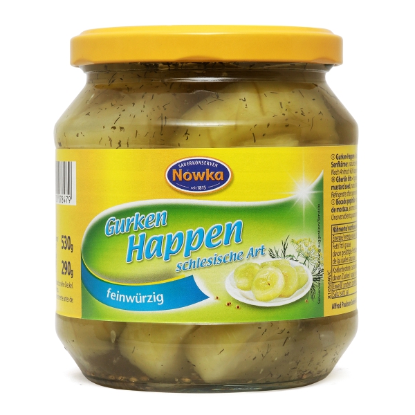Nowka Gurken-Happen schlesische Art 580 ml