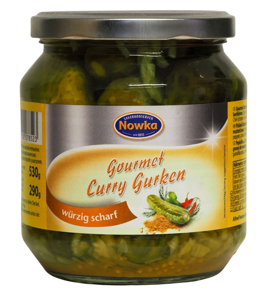 Nowka Gourmet Curry-Gurken 580 ml