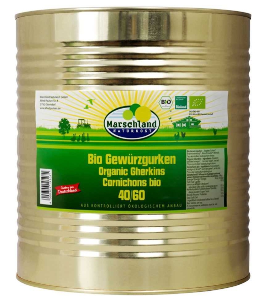 Bioland Bio-Gewürzgurken 40/60 10.200 ml