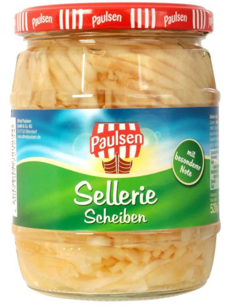 Paulsen Sellerie Scheiben 580 ml