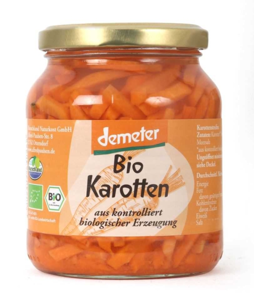 Bio Demeter-Karottenstreifen 370 ml
