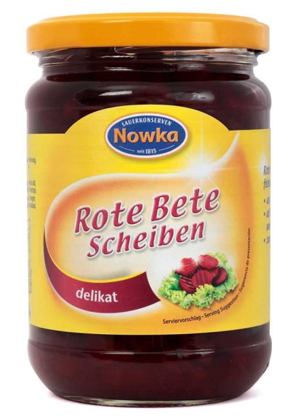 Nowka Rote Bete Scheiben 370 ml