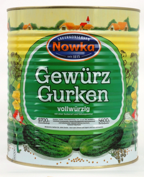Nowka Gewürzgurken 40/45 m. K. 10.200 ml