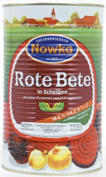 Nowka Rote Bete in Scheiben 4.250 ml