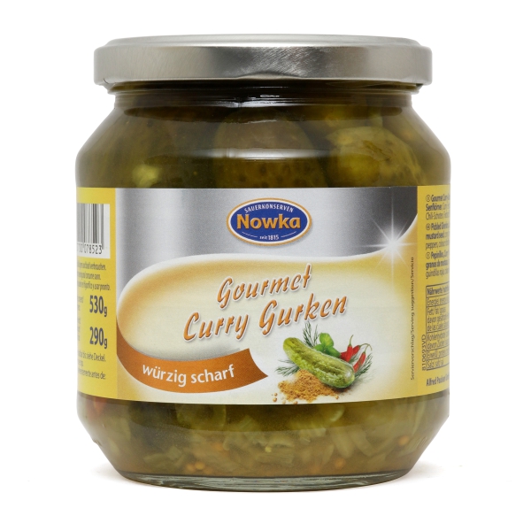 Nowka Gourmet Curry-Gurken 580 ml