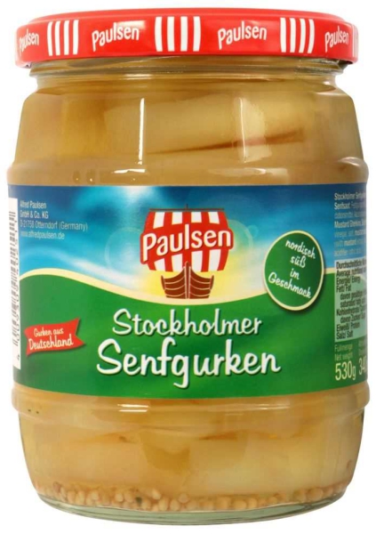 Paulsen Stockholmer Senfgurken 580 ml