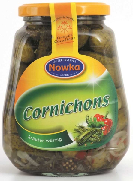 Nowka Cornichons 580 ml