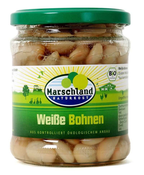 Marschland Bio-Weiße Bohnen 370 ml