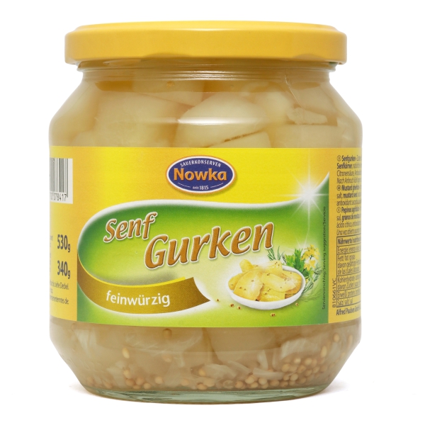 Nowka Senfgurken 580 ml