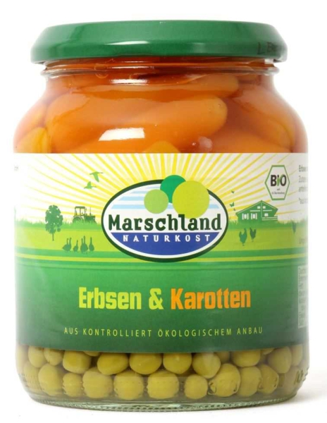 Marschland Bio-Erbsen & Karotten 370 ml