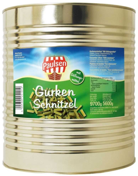 Paulsen Gurken Schnitzel Süßstoff 10.200 ml