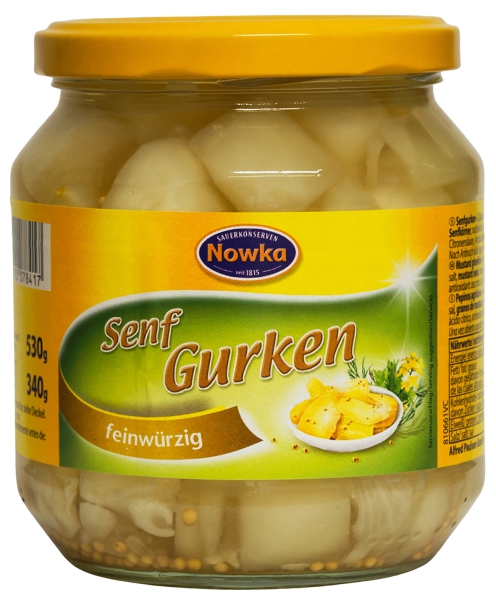 Nowka Senfgurken 580 ml