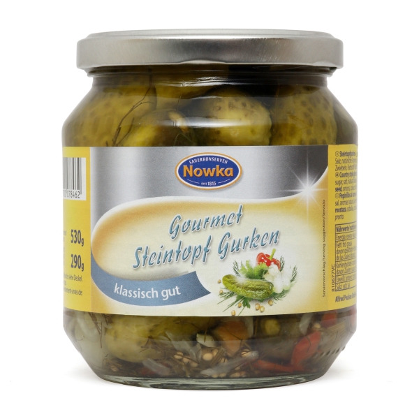 Nowka Gourmet Steintopf-Gurken 580 ml