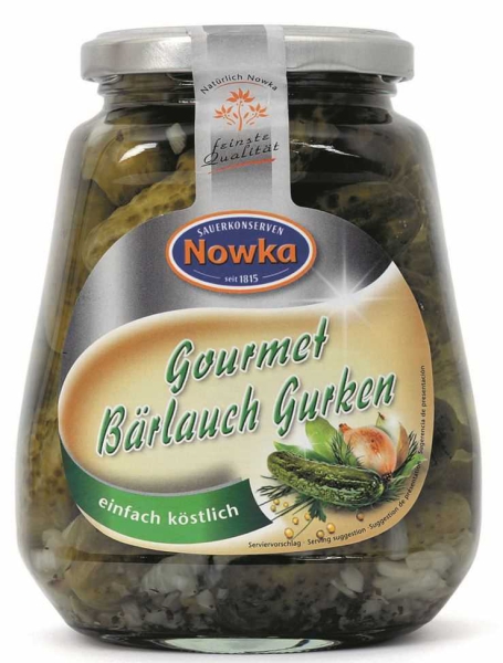 Nowka Gourmet Bärlauch Gurken 580 ml