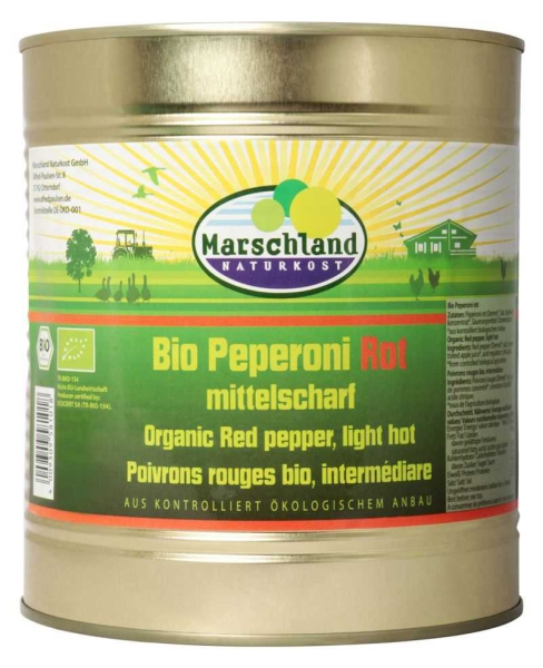 Marschland Bio-Peperoni Rot mittelscharf 3.100 ml