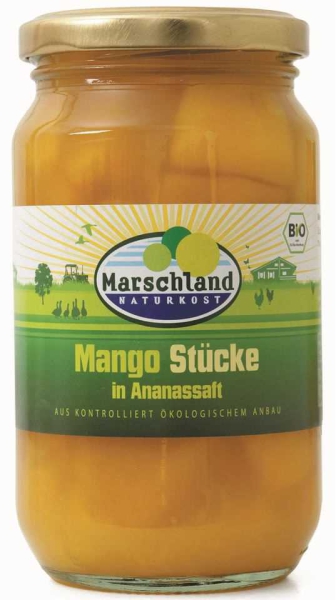 Marschland Bio-Mangostücke 370 ml