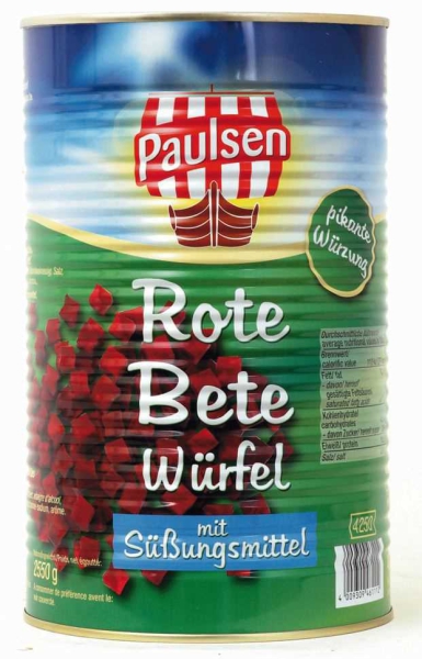Rote Bete Würfel 4.250 ml Ds. PAULSEN