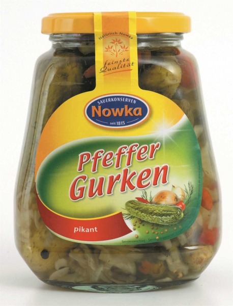 Nowka Pfeffergurken 580 ml
