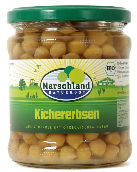Marschland Bio-Kichererbsen 370 ml