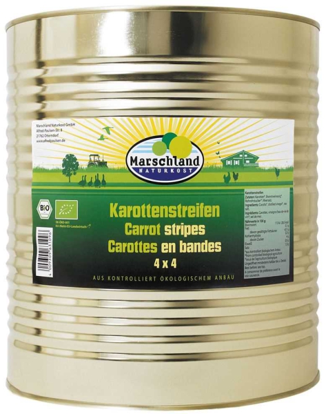 Marschland Bio-Karottenstreifen 4x4 10.200 ml