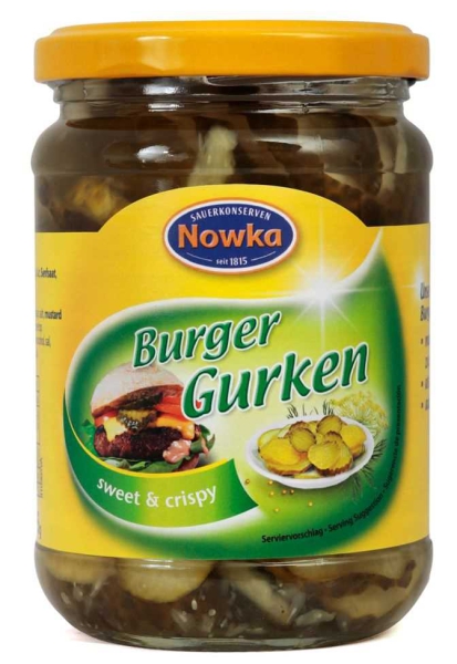 Nowka Burger Gurken 370 ml