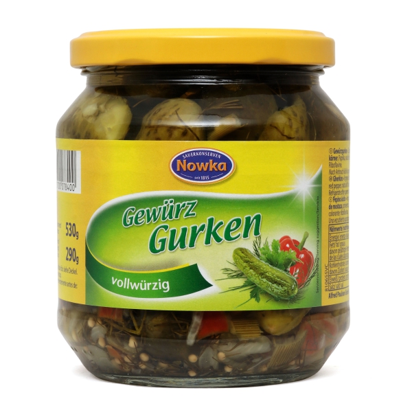 Nowka Gewürzgurken 580 ml