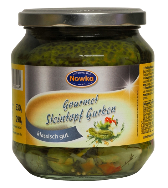 Nowka Gourmet Steintopf-Gurken 580 ml