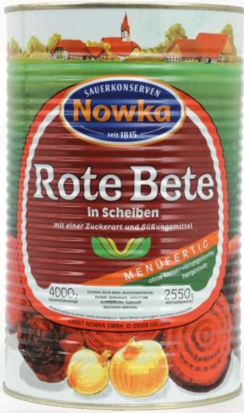 Nowka Rote Bete Scheiben 4.250 ml