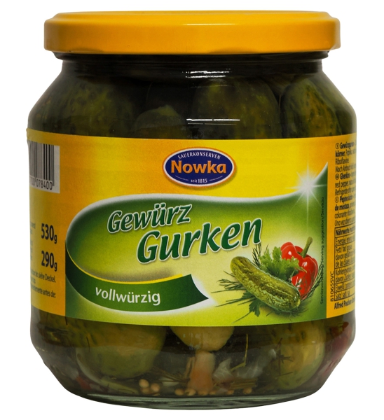 Nowka Gewürzgurken 580 ml