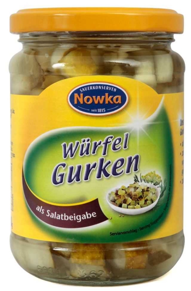 Nowka Würfelgurken 370 ml