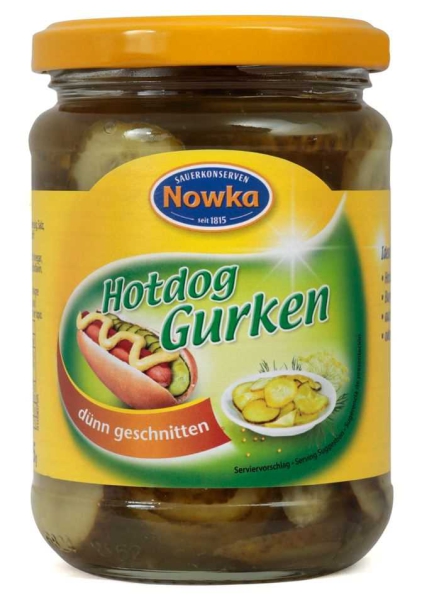 Nowka Hotdog Gurken 370 ml