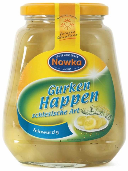 Nowka Gurken-Happen schlesische Art 580 ml
