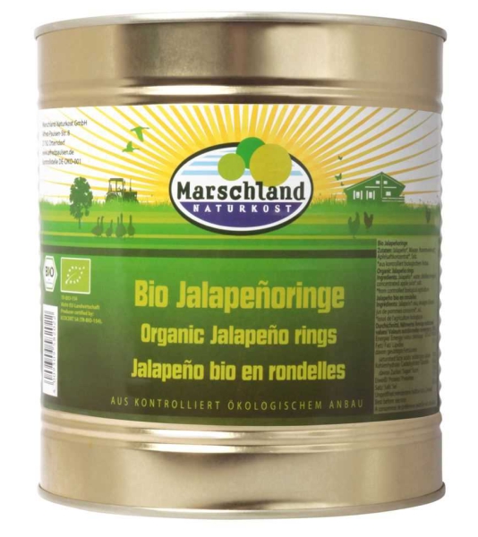 Marschland Bio-Jalapeñoringe 3.100 ml