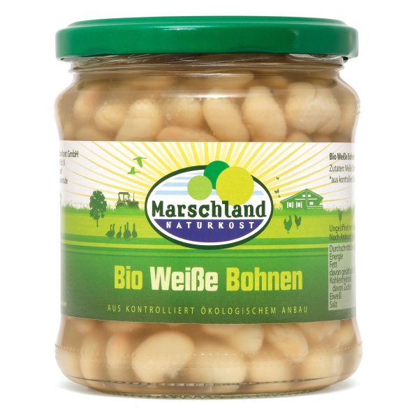 Marschland Bio-Weiße Bohnen 370 ml