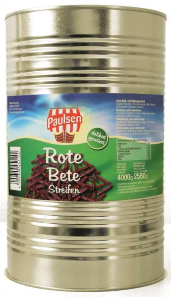 Rote Bete-Streifen 4.250 ml