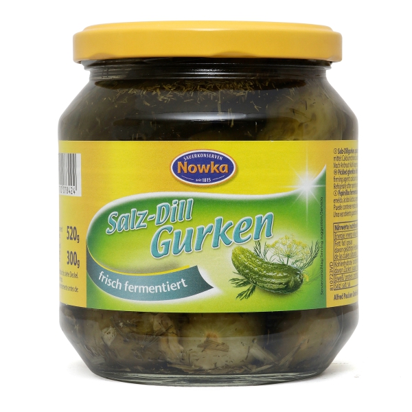 Nowka Salz-Dill-Gurken 580 ml