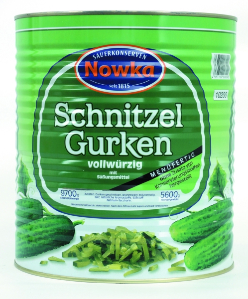 Nowka Gurken-Schnitzel mit Süßstoff 10.200 ml