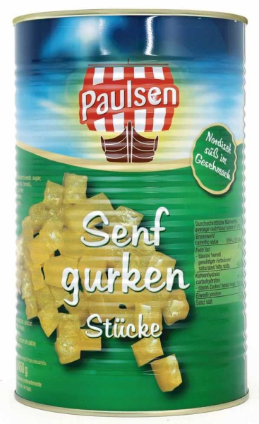 Paulsen Senfgurken Stücke 4.250 ml
